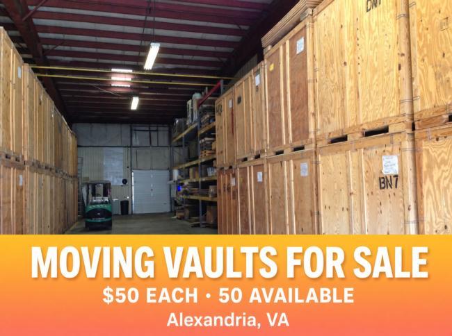 Used-wooden-storage-vaults,-very